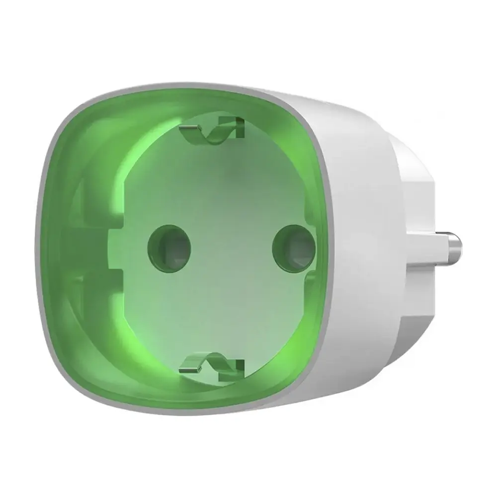 Беспроводная умная розетка со счетчиком энергопотребления Ajax Socket (type F) Jeweller (White)